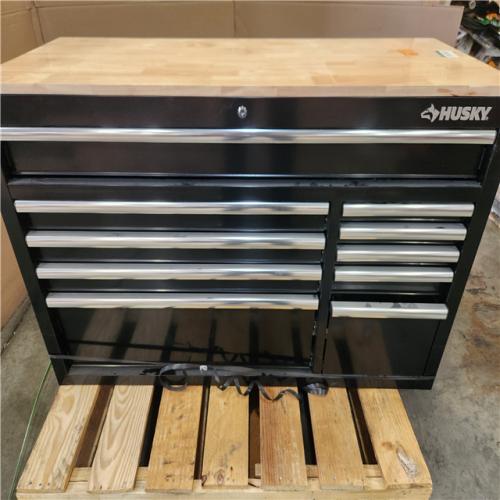Phoenix Husky Modular Tool Storage 52 in. W x 20 in. D Standard Duty Black Mobile Workbench Cabinet