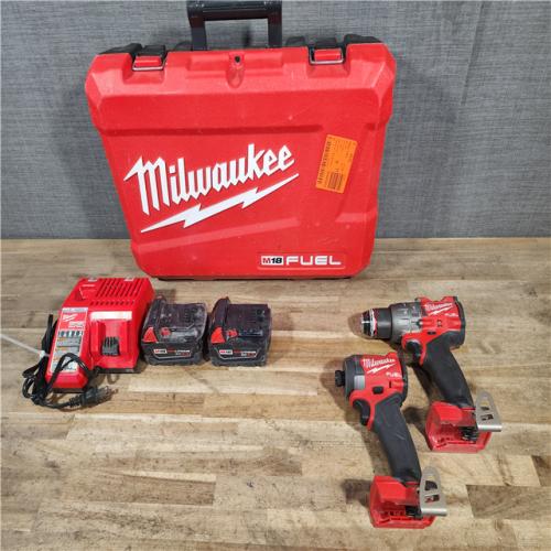 HOUSTON LOCATION - AS-IS Milwaukee  FUEL 18V Lithium-Ion Brushless Cordless Hammer Drill and Impact Driver Combo Kit