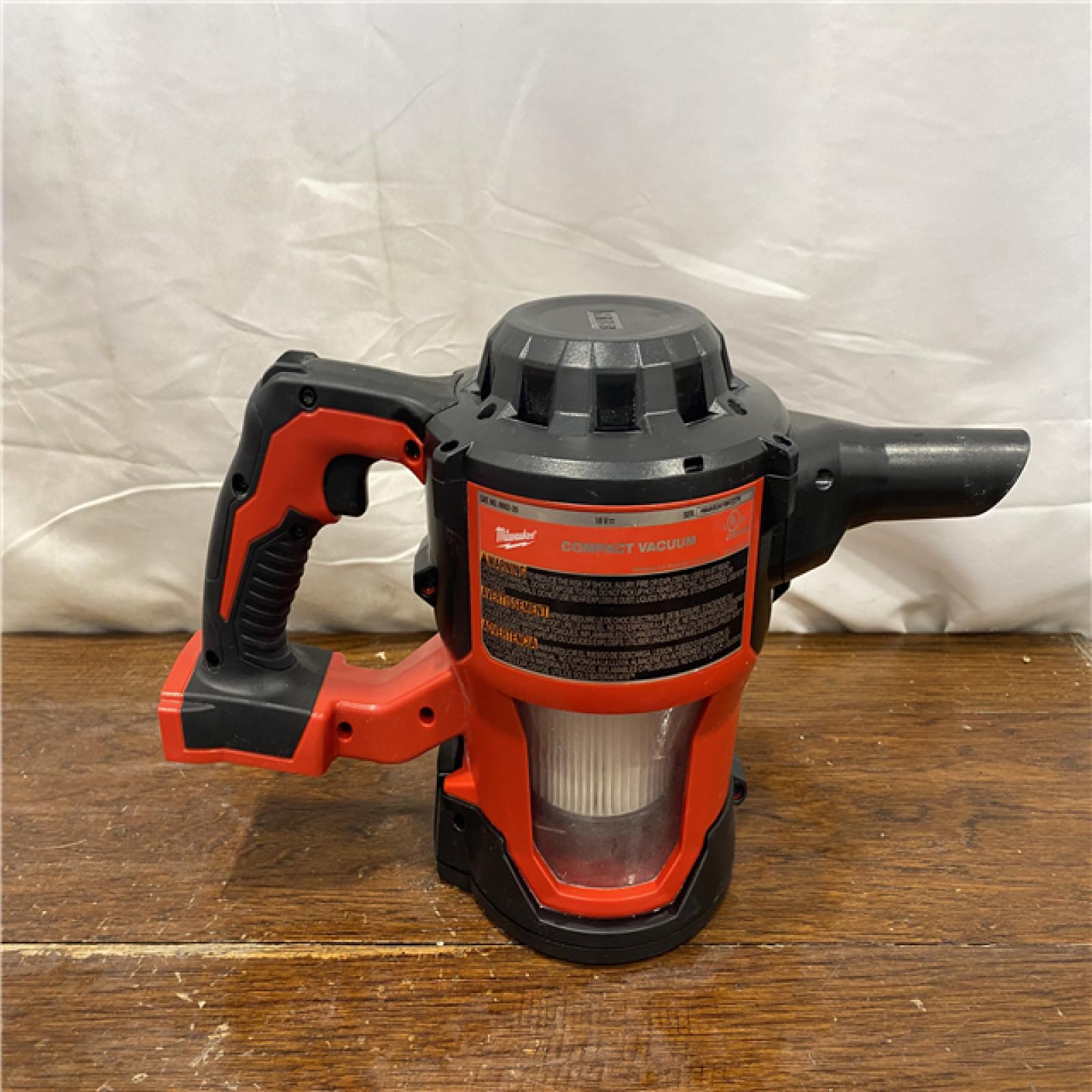 AS-IS Milwaukee M18 18-Volt Lithium-Ion Cordless Compact Vacuum (Tool-Only)