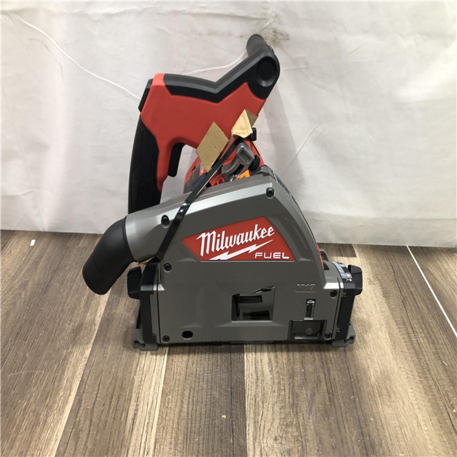 AS-IS Milwaukee FUEL 18V Lithium-Ion Cordless Brushless 6-1/2 in. Plunge Cut Track Saw (Tool-Only)