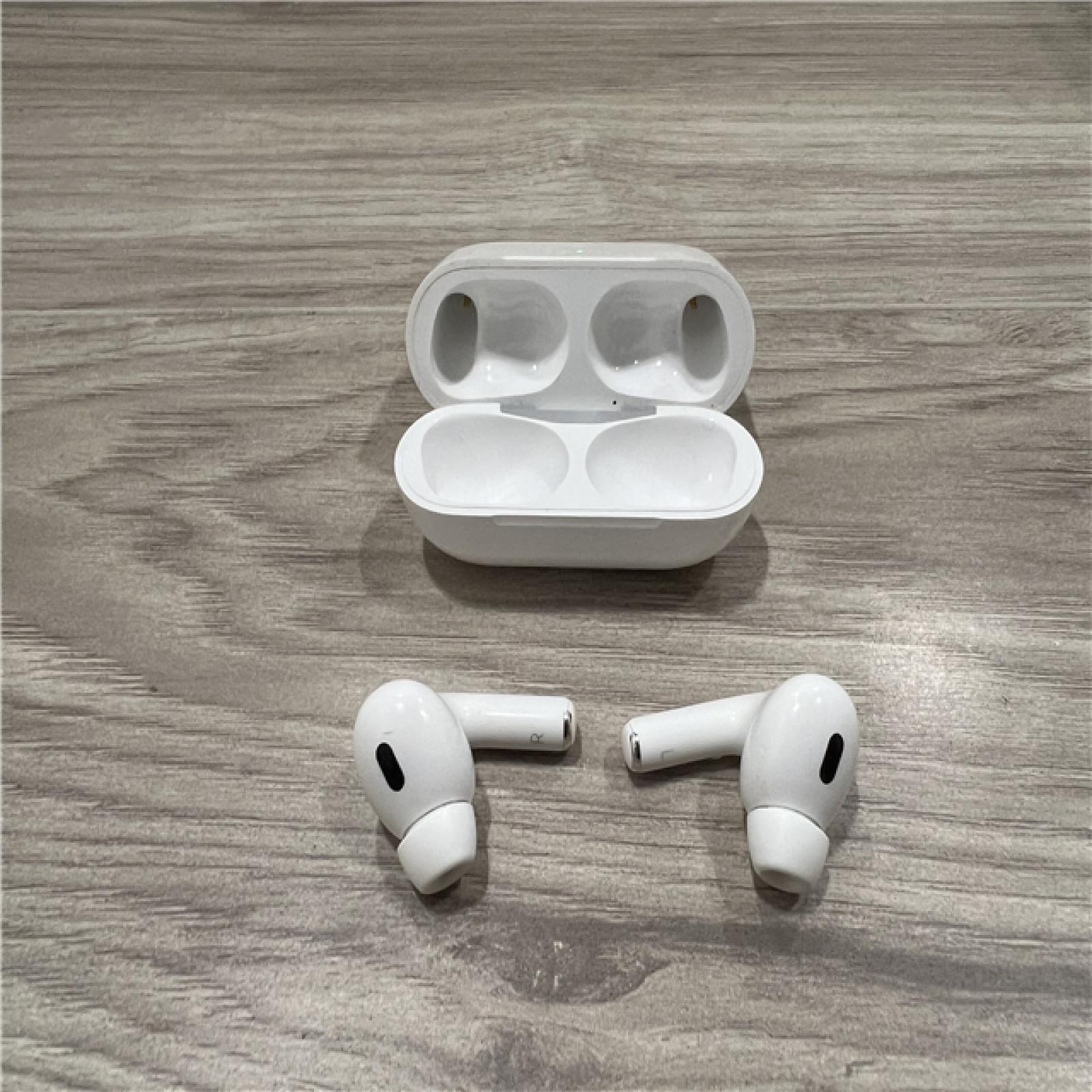 AS-IS Apple AirPods Pro (2nd Generation) with the USB-C MagSafe Charging Case