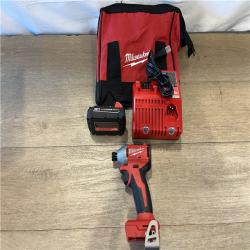 AS-IS Milwaukee  18V Lithium-Ion Brushless Cordless 1/4 in. Compact Impact Driver (Tool Only)