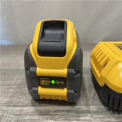 AS-IS DEWALT 20V/60V MAX FLEXVOLT Lithium-Ion 9.0Ah Battery and Charger Starter Kit