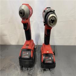 AS-IS - Milwaukee M18 18-Volt Lithium-Ion Brushless Cordless Compact Hammer Drill/Impact Combo Kit