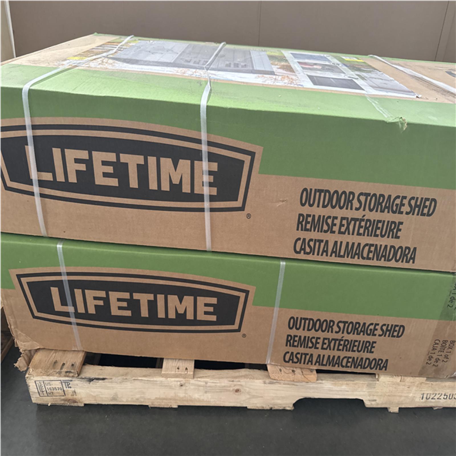 CALIFORNIA AS IS LIFETIME OUTDOOR STORAGE SHED
