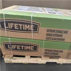 CALIFORNIA AS IS LIFETIME OUTDOOR STORAGE SHED