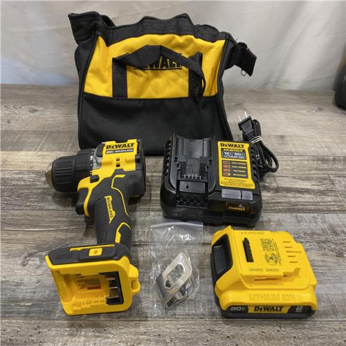 AS-IS DEWALT Atomic 20V Lithium-Ion Cordless Compact 1/2 in. Drill/Driver Kit