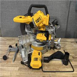 Houston Location AS-IS DEWALT 20V MAX XR Lithium-Ion Cordless 10 in. Double Bevel Miter Saw