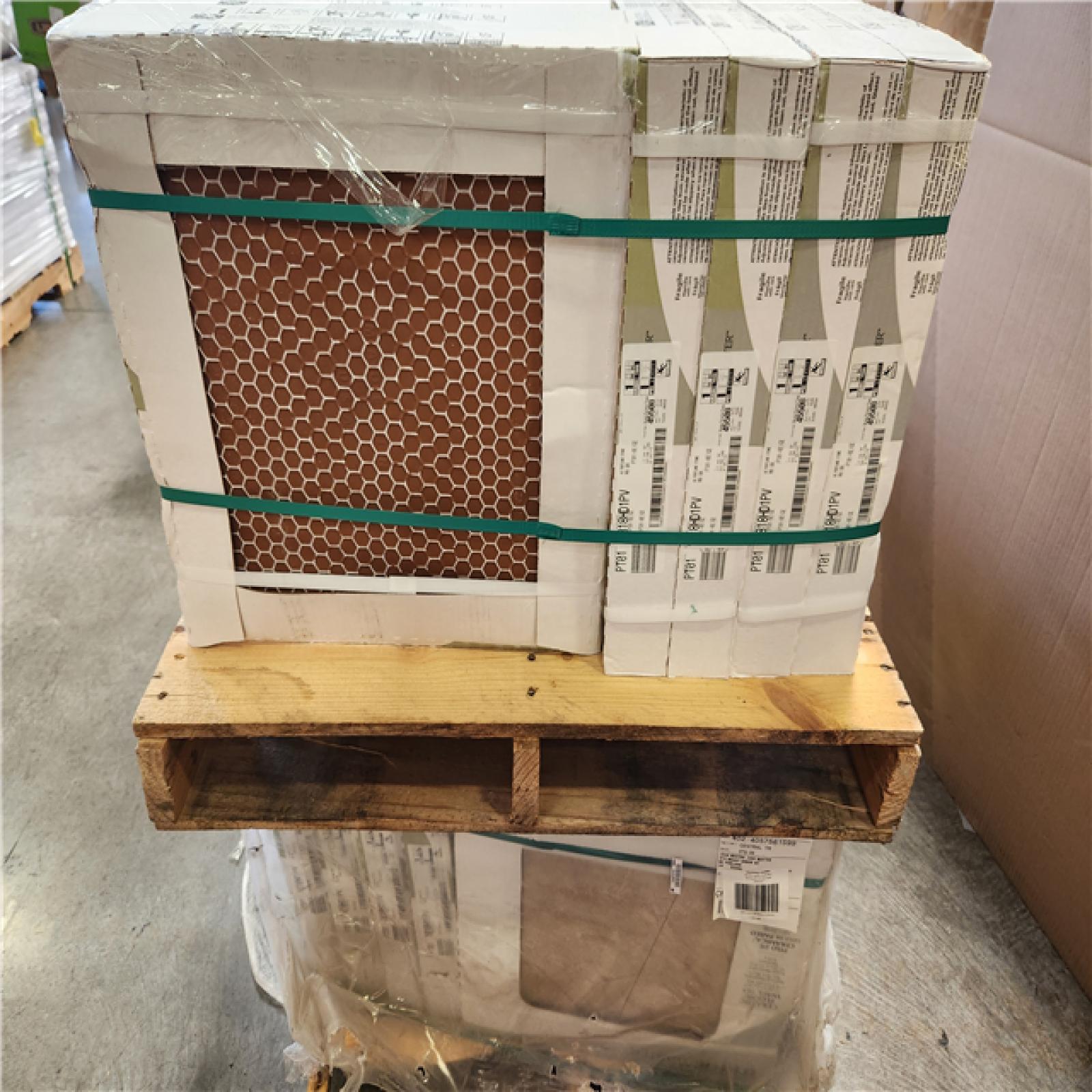 Phoenix TrafficMaster Portland Stone Beige 18 in. x 18 in. Glazed Ceramic Floor and Wall Tile (697 sq. ft./40 case)