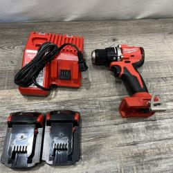 AS-IS Milwaukee 18V Lithium-Ion Brushless Cordless 1/2 in. Compact Drill/Driver Kit