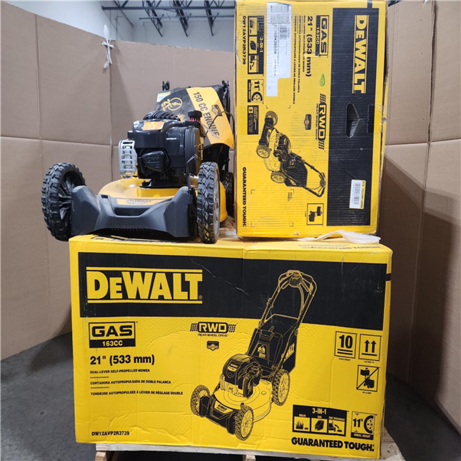 California as-is power equipment pallet