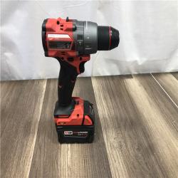 AS-IS Milwaukee FUEL 18V Lithium-Ion Brushless Cordless 1/2 in. Hammer Drill Driver Kit