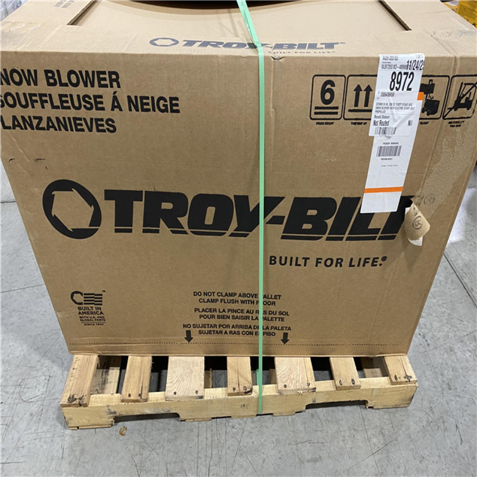 DALLAS LOCATION - Troy-Bilt Storm 24 in. 208 cc Two- Stage Gas Snow Blower with Electric Start Self Propelled