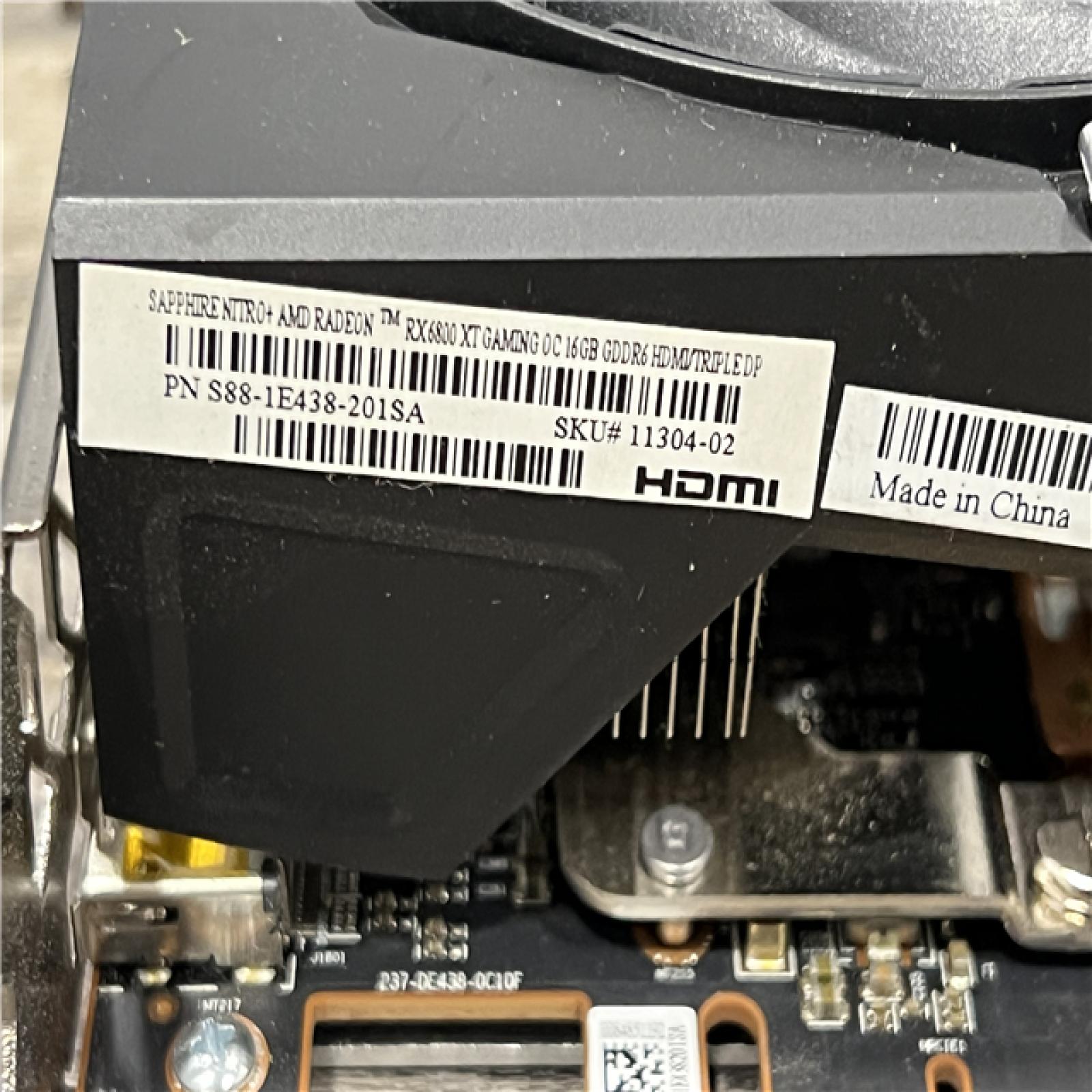 AS-IS SAPPHIRE NITRO+ AMD Radeon RX 6800 XT 16GB GDDR6 Graphic Card