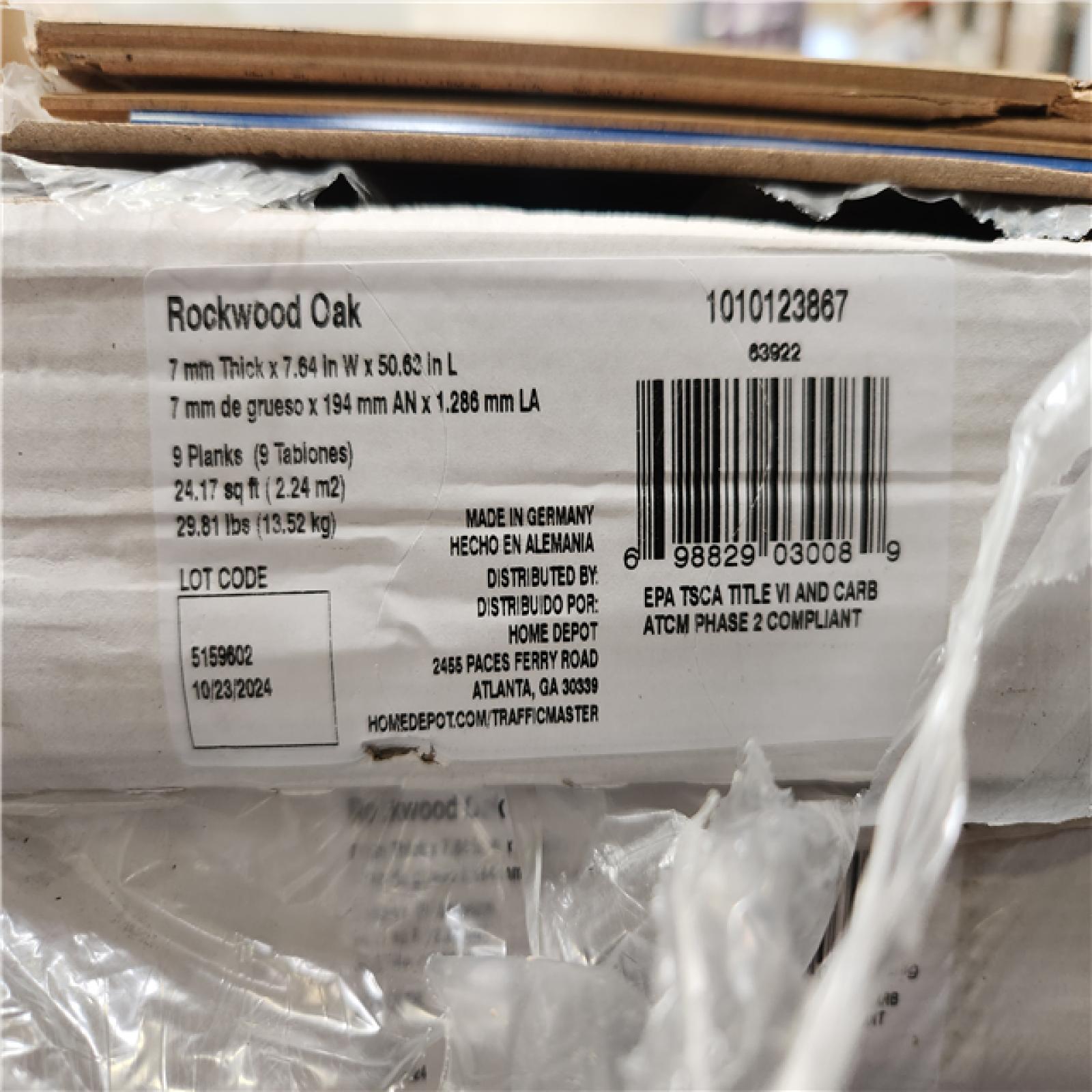 Phoenix Location TrafficMaster Rockwood Oak 7 mm T x 7.64 in. W Laminate Wood Flooring (483 sqft 20 case)
