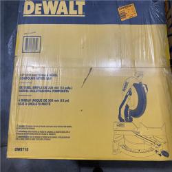NEW- DeWalt 15 Amp Corded 12 in. Single Bevel Compound Miter Saw