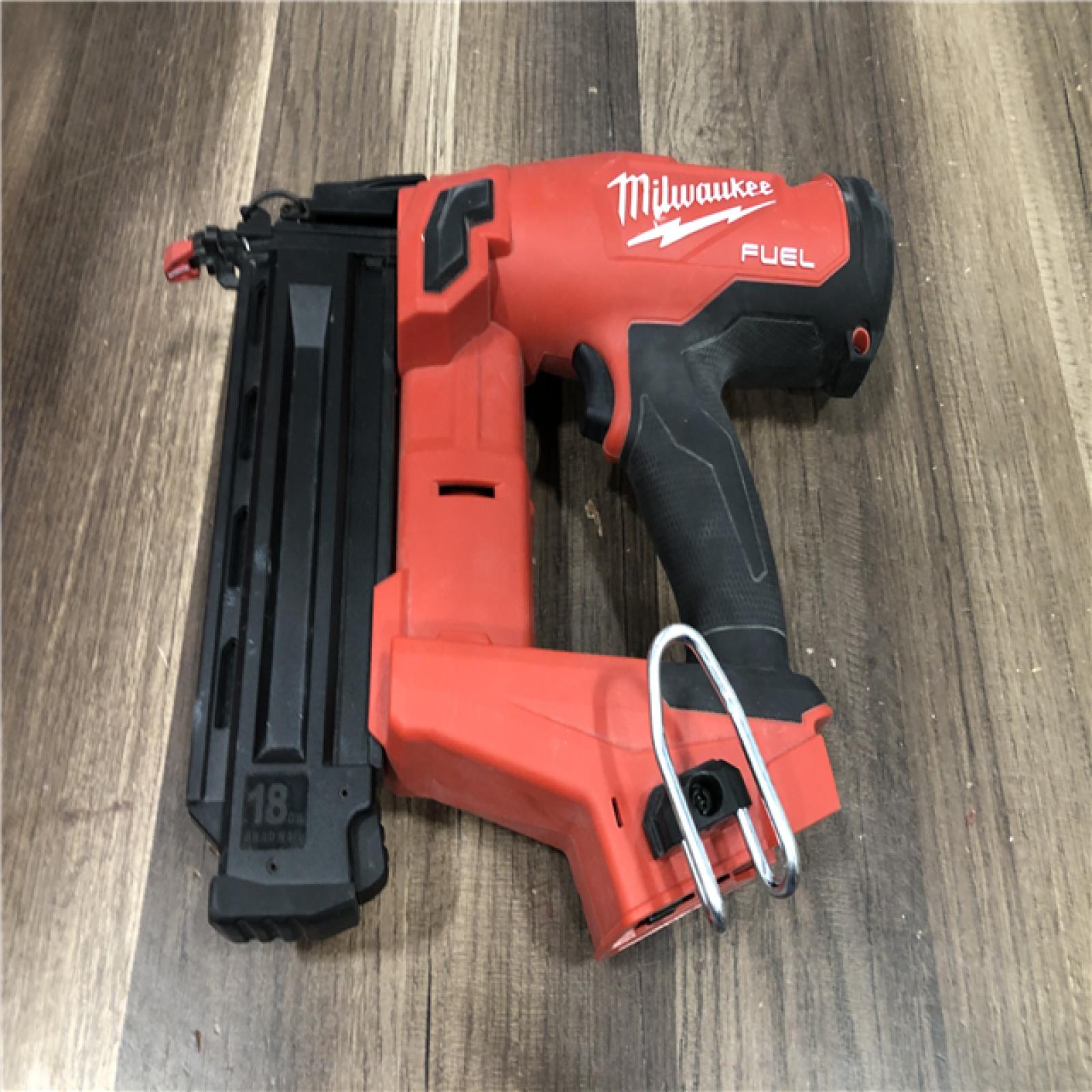 AS-IS Milwaukee FUEL 18-Volt Lithium-Ion Brushless Cordless Gen II 18-Gauge Brad Nailer (Tool-Only)