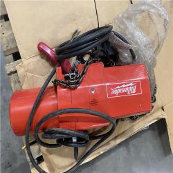 Dallas Location - As-Is Milwaukee 2-Ton 20 ft. Electric Chain Hoist