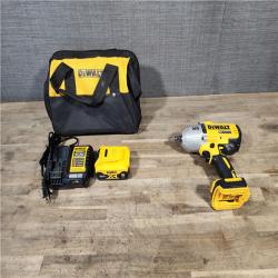 HOUSTON LOCATION - AS-IS Dewalt 20V MAX Lithium-Ion Cordless 1/2 in. Impact Wrench Kit W/ BATTERY & CHARGER