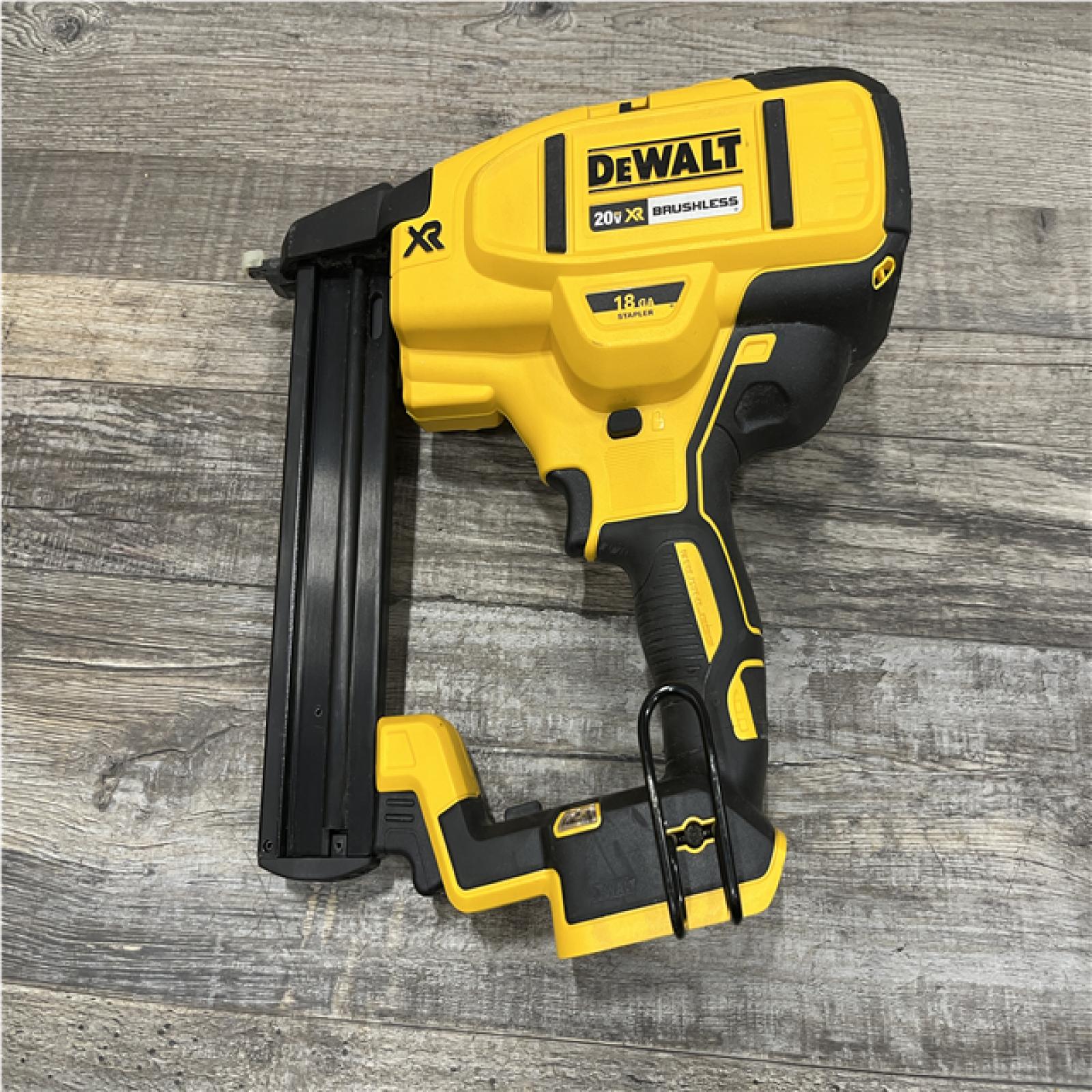 AS-IS DEWALT Cordless 18-Gauge Narrow Crown Stapler (Tool Only)