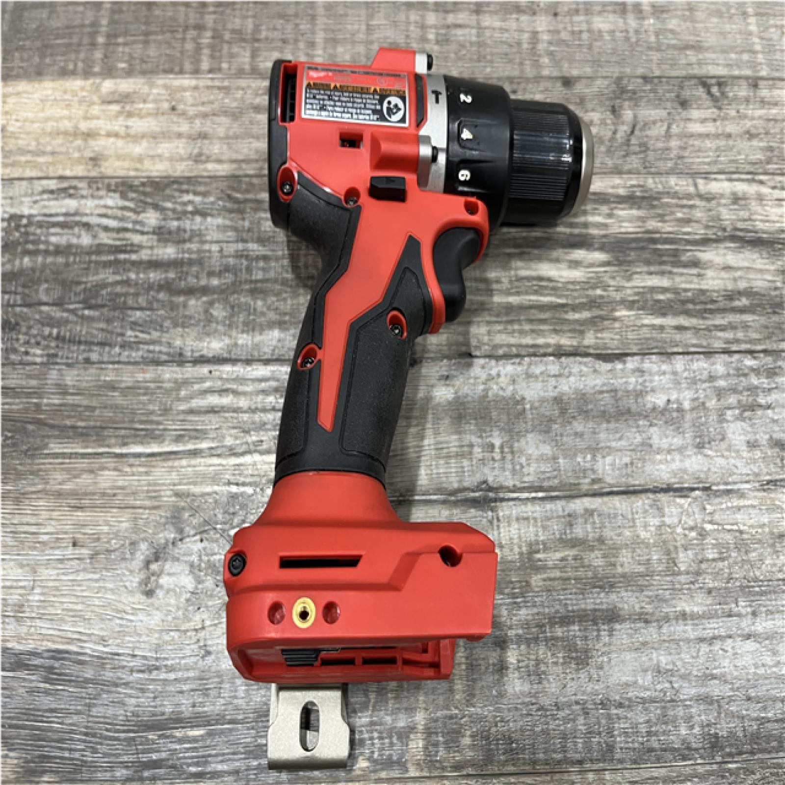 AS-IS Milwaukee 18V Lithium-Ion Brushless Cordless 1/2 in. Compact Hammer Drill/Driver (Tool-Only)