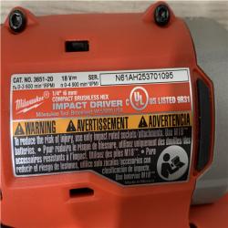 AS-IS Milwaukee 18-Volt Lithium-Ion Brushless Cordless Compact Hammer Drill/Impact Combo Kit