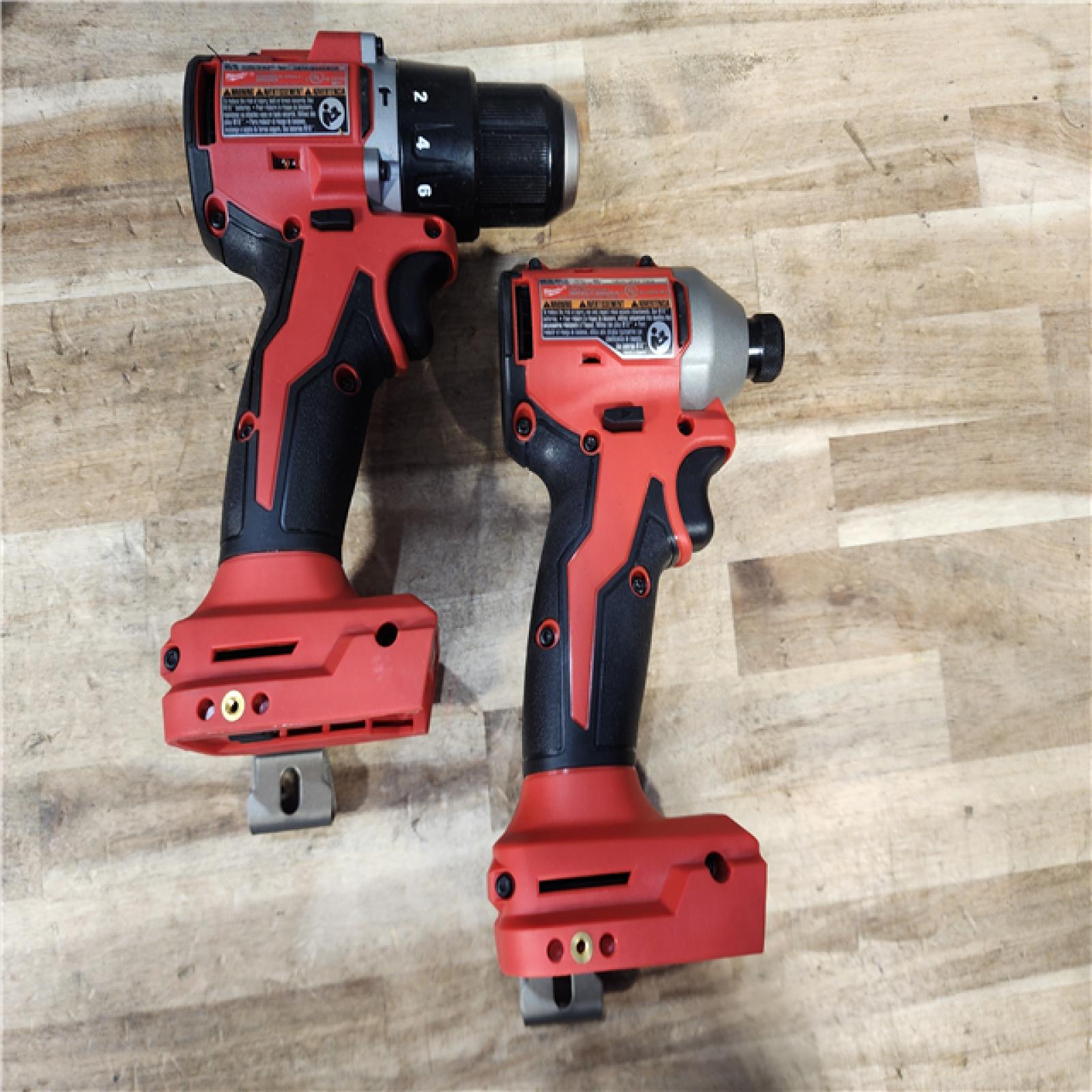 HOUSTON LOCATION - AS-IS Milwaukee 18-Volt Lithium-Ion Brushless Cordless Compact Hammer Drill/Impact Combo Kit