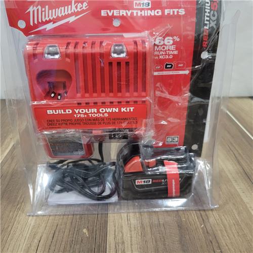 AS-IS Milwaukee M18 18-Volt Lithium-Ion XC Battery Starter Kit