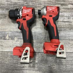 AS-IS Milwaukee 18-Volt Lithium-Ion Brushless Cordless Compact Hammer Drill/Impact Combo Kit