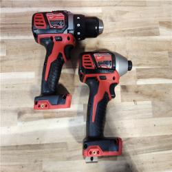 HOUSTON LOCATION - AS-IS Milwaukee  18V Lithium-Ion Cordless Drill Driver/Impact Driver Combo Kit