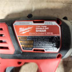 HOUSTON LOCATION - AS - IS Milwaukee 18-Volt Lithium-Ion Cordless 18-Gauge Double Cut Metal Shear (Tool-Only)