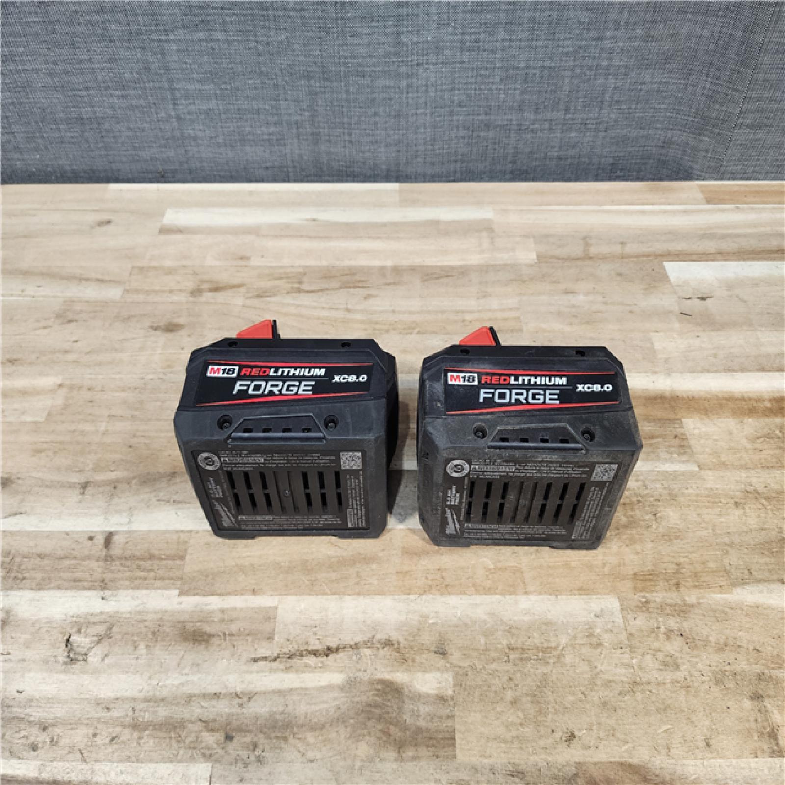 HOUSTON LOCATION - AS-IS MILWAUKEE FORGE BATTERY PACK QTY - 2