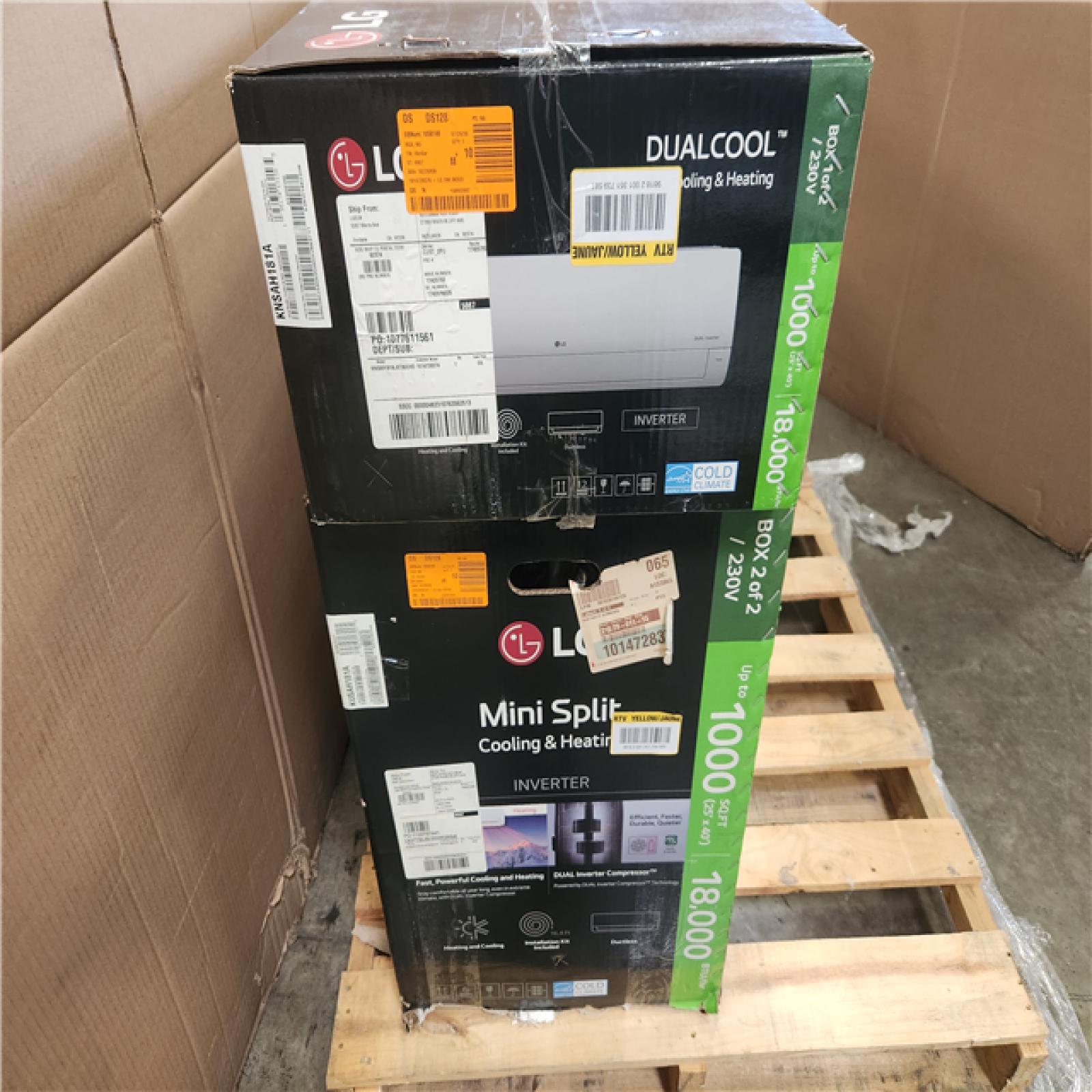 Phoenix LIKE NEW LG 18,000 BTU 21 SEER2 Wi-Fi 1-Zone Ductless Mini Split Heat Pump Air Conditioner 208-230V
