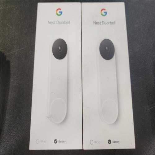 Phoenix AS-IS Google Nest Doorbell - Smart Wi-Fi Video Doorbell Camera - (2-Pack)