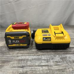 AS-IS DEWALT 20V/60V MAX FLEXVOLT Lithium-Ion 9.0Ah Battery and Charger Starter Kit