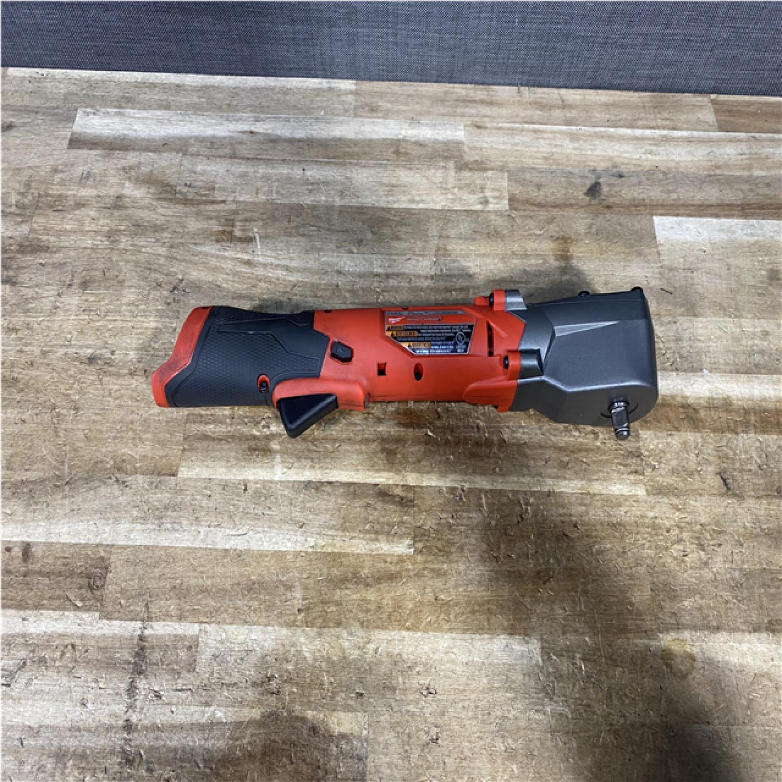 Houston Location AS-IS Milwaukee  FUEL 12V Lithium-Ion Brushless Cordless 3/8 in. Right Angle Impact Wrench (Tool-Only)