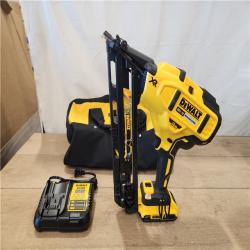 AS-IS- DEWALT 20V MAX XR 15 Ga. Cordless 34 Deg Nailer 20 V