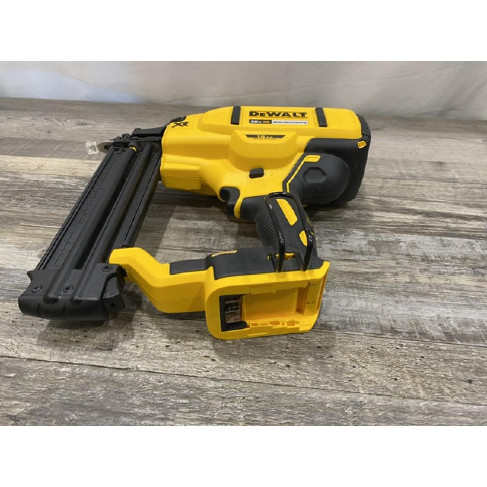 AS-IS DEWALT 20V MAX XR Lithium-Ion Electric Cordless 18-Gauge Brad Nailer (Tool Only)