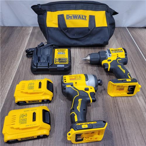 GOOD Dewalt DCK225D2 20V MAX ATOMIC Brushless Compact Lithium-Ion 1/2 in. Cordless Drill Driver and 1/4 in. Impact Driver Combo Kit with 2 Batteries 2 Ah