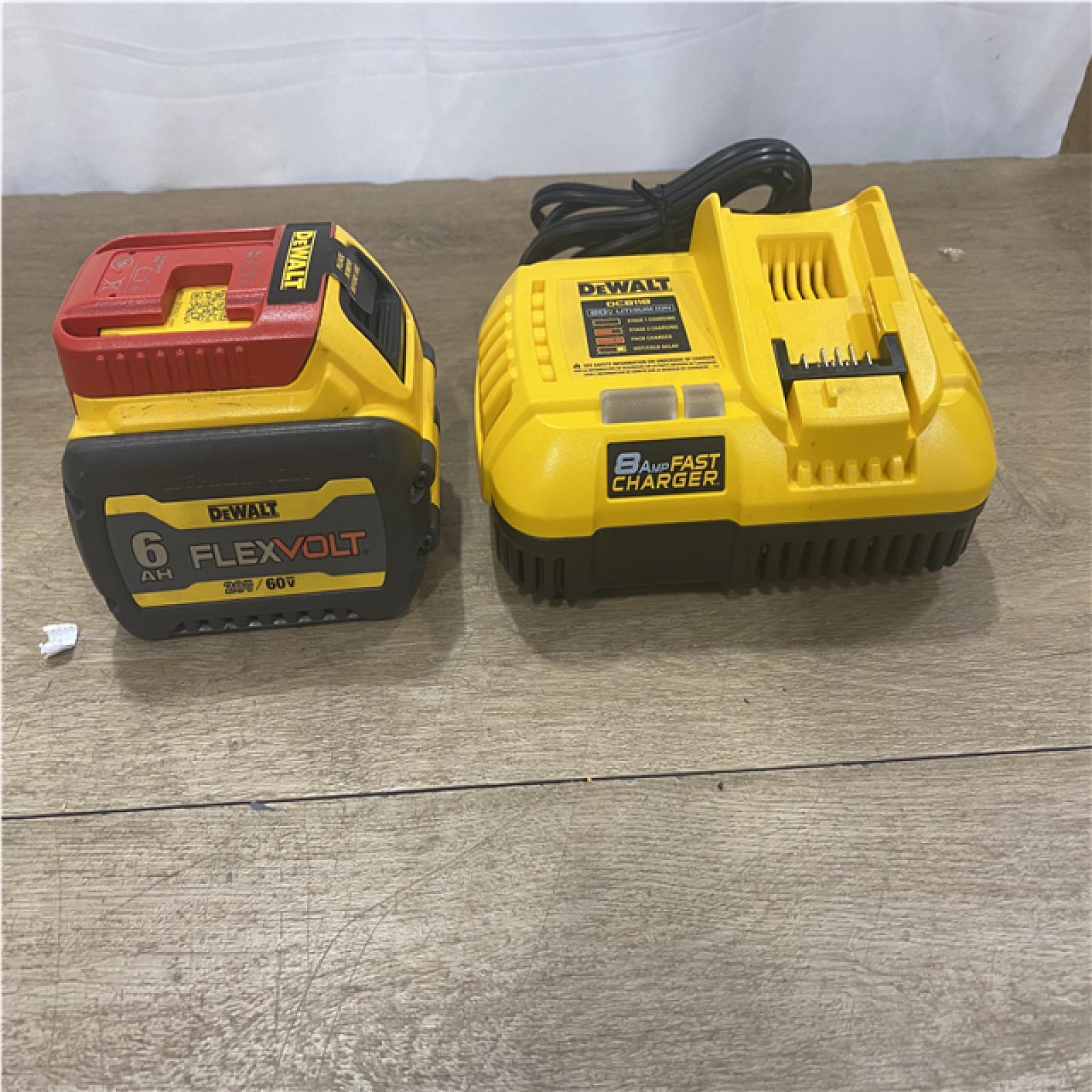 AS-IS DEWALT 20V/60V MAX FLEXVOLT Lithium-Ion 9.0Ah Battery and Charger Starter Kit