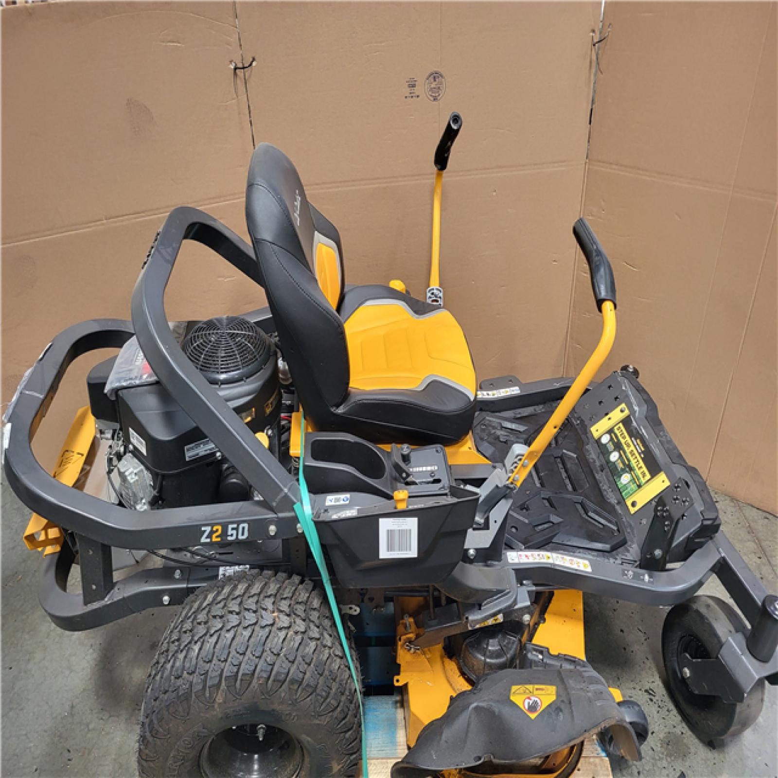 CALIFORNIA AS-IS CUB CADET ULTIMA Z2 50 IN. 23HP ZERO TURN MOWER AND 50/54