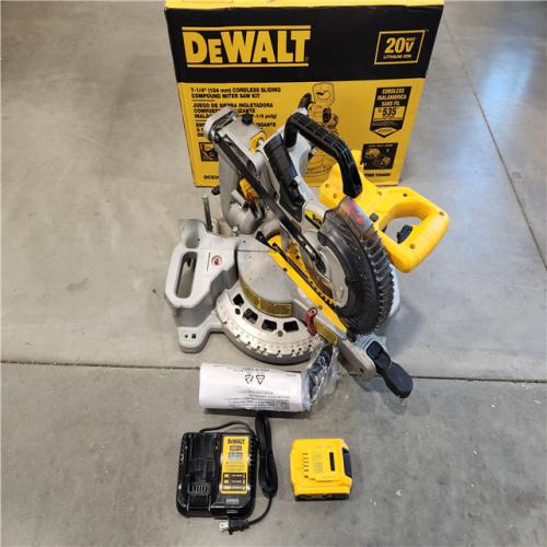 AS-IS DeWalt 20V MAX Lithium-Ion Cordless 7-1/4 in. Miter Saw Kit