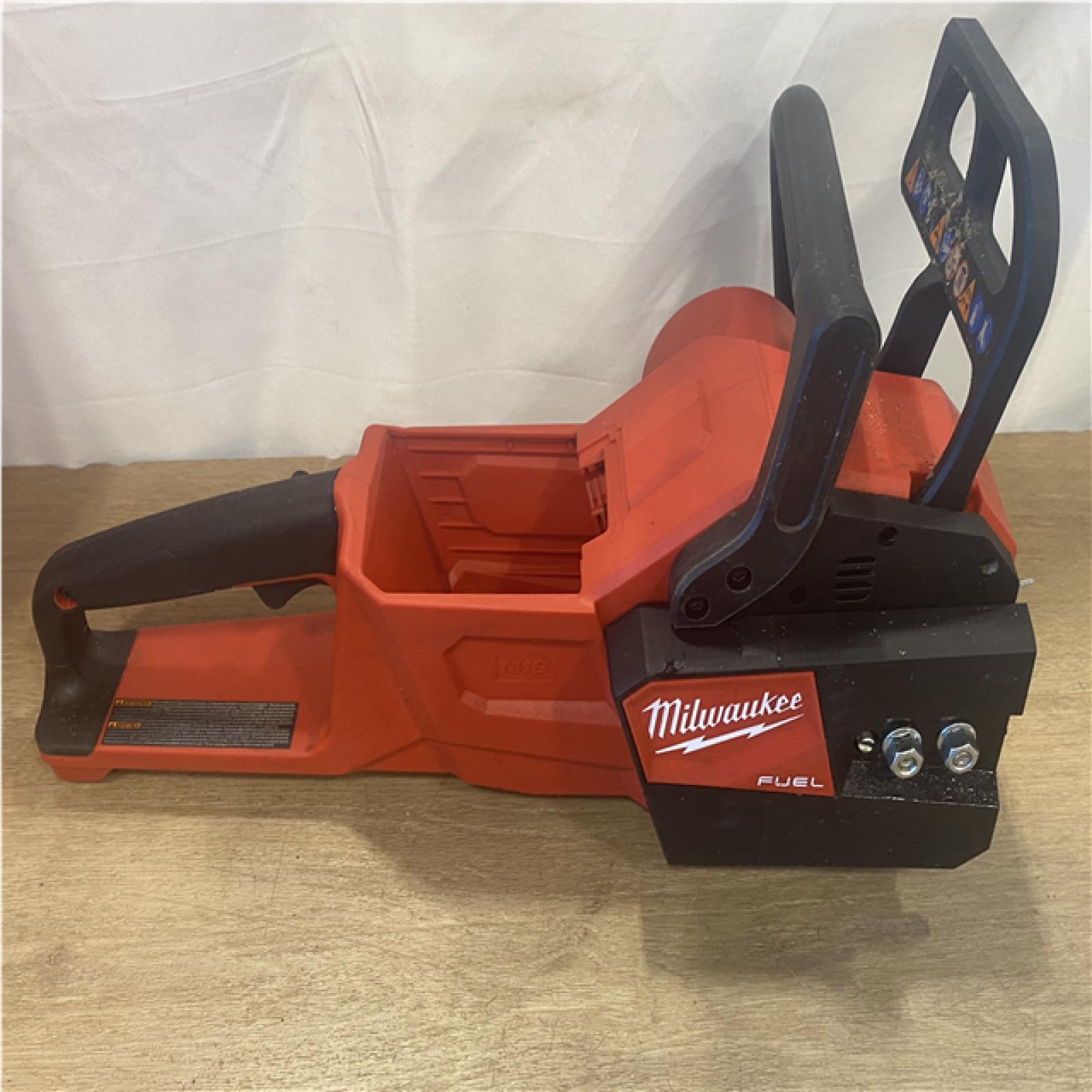 AS-IS Milwaukee FUEL 16 in. 18V Lithium-Ion Brushless Battery Chainsaw (Tool-Only)