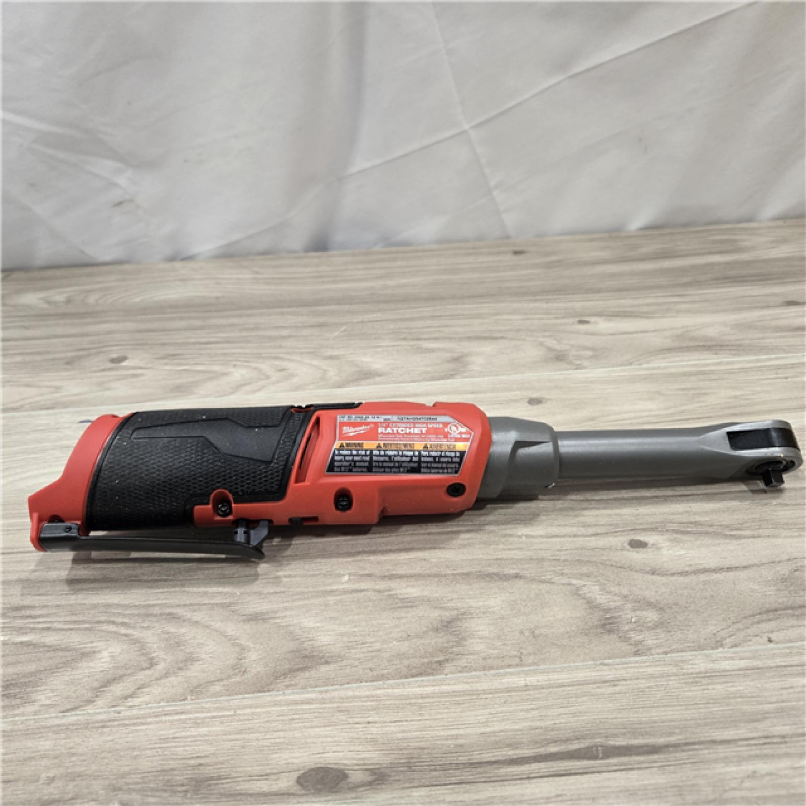AS-IS Milwaukee 2568-20 12V M12 FUEL Cordless 1/4 Extended Reach High Speed Ratchet (Tool Only)