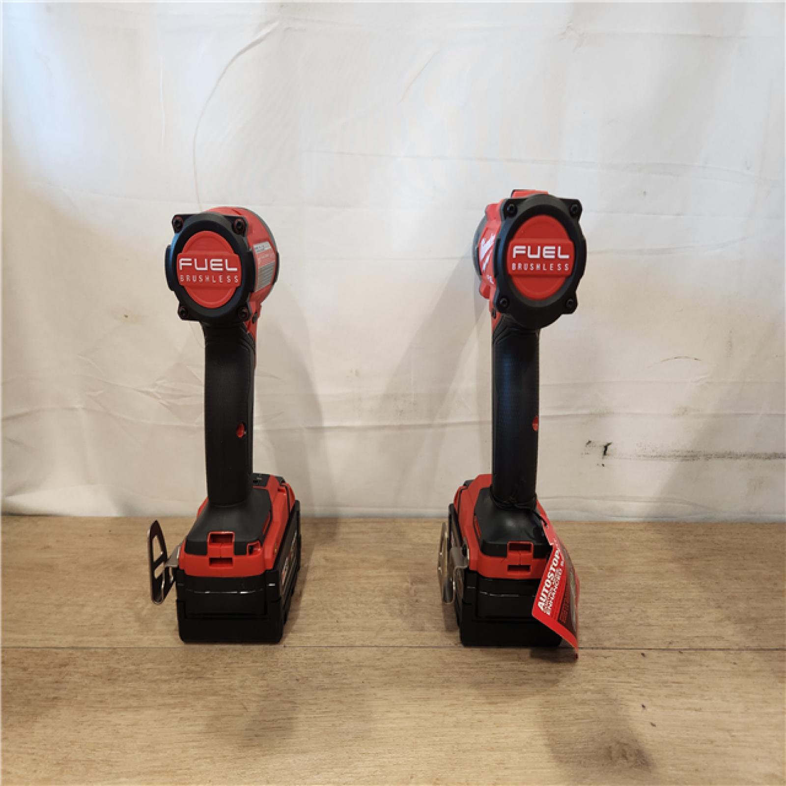 AS-IS- Milwaukee  FUEL 18V Lithium-Ion Brushless Cordless Hammer Drill and Impact Driver Combo Kit