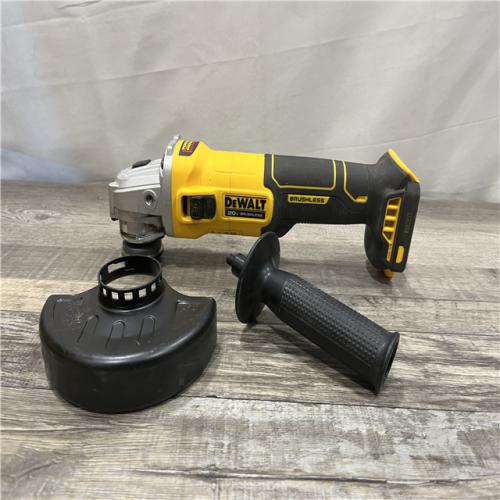 AS-IS DEWALT 20-Volt MAX Cordless Brushless 4-1/2 in. Angle Grinder with Slide Switch (Tool Only)