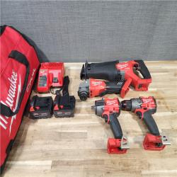 HOUSTON LOCATION - AS-IS Milwaukee FUEL 18V Lithium-Ion Brushless Cordless Combo (4-Tool) Kit