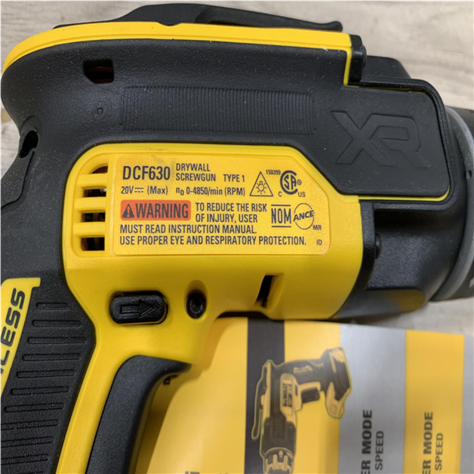 AS-IS DEWALT XR 20V MAX Lithium-Ion Cordless Brushless Screw Gun (Tool Only)