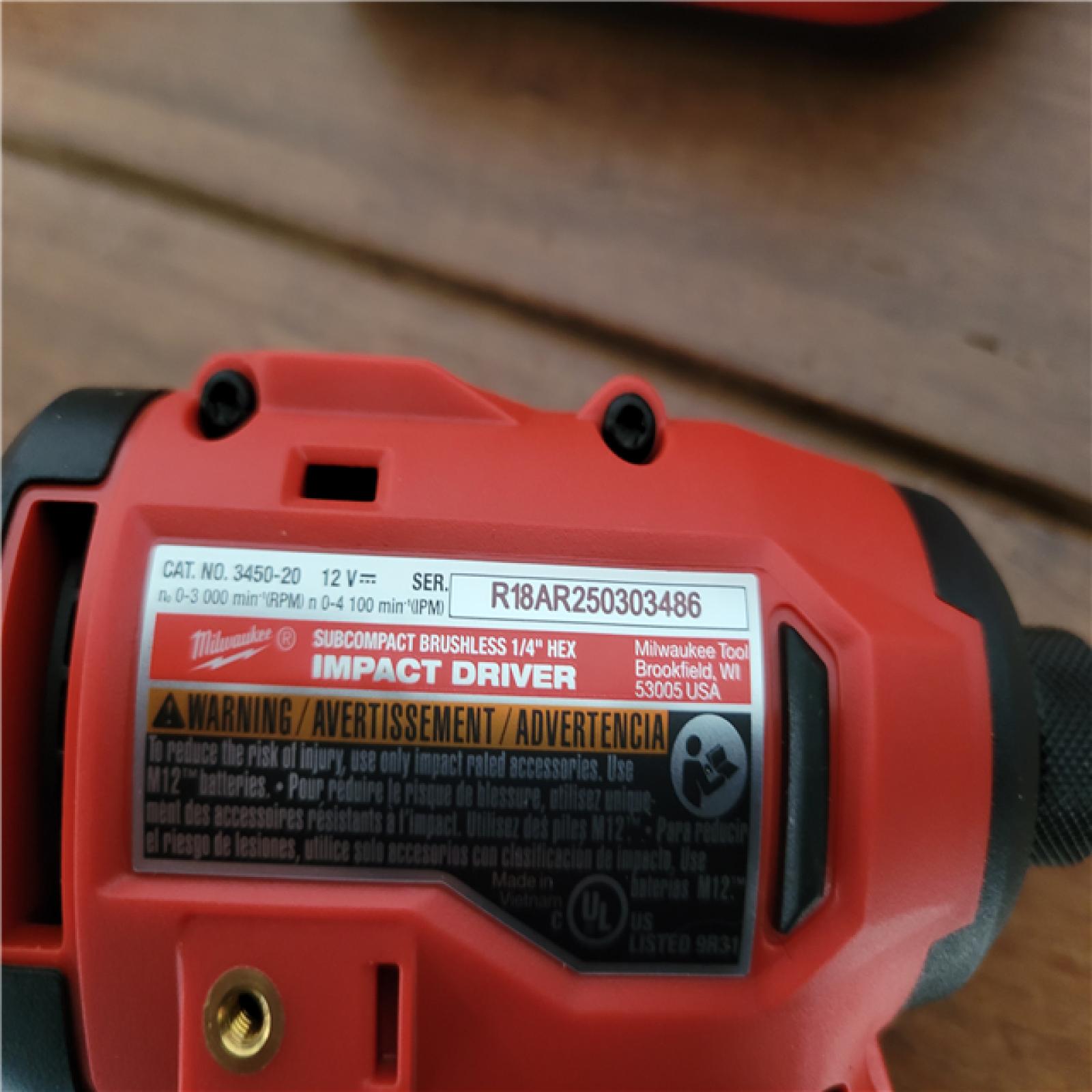 California NEW Milwaukee M12 Subcompact Brushless 2-Tool Combo Kit  Includes (2) Batteries  Charger & Bag