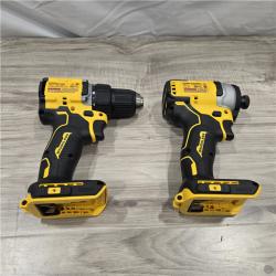 LIKE NEW! - Dewalt DCK225D2 20V MAX ATOMIC Cordless Drill Driver and Impact Driver Combo Kit